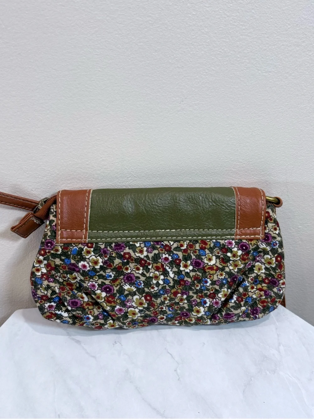 🔥CATO Owl Wristlet Clutch in Olive Green and Brown EC🔥